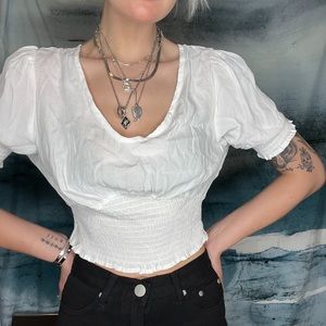 New with Tags Cotton On White Blouse